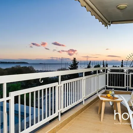 Inspiring Sea View Flat In Voula